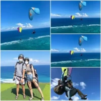 paragliding photo montage