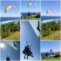 paragliding photo montage